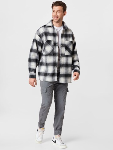 JACK & JONES Between-season jacket 'Cane' in Grey