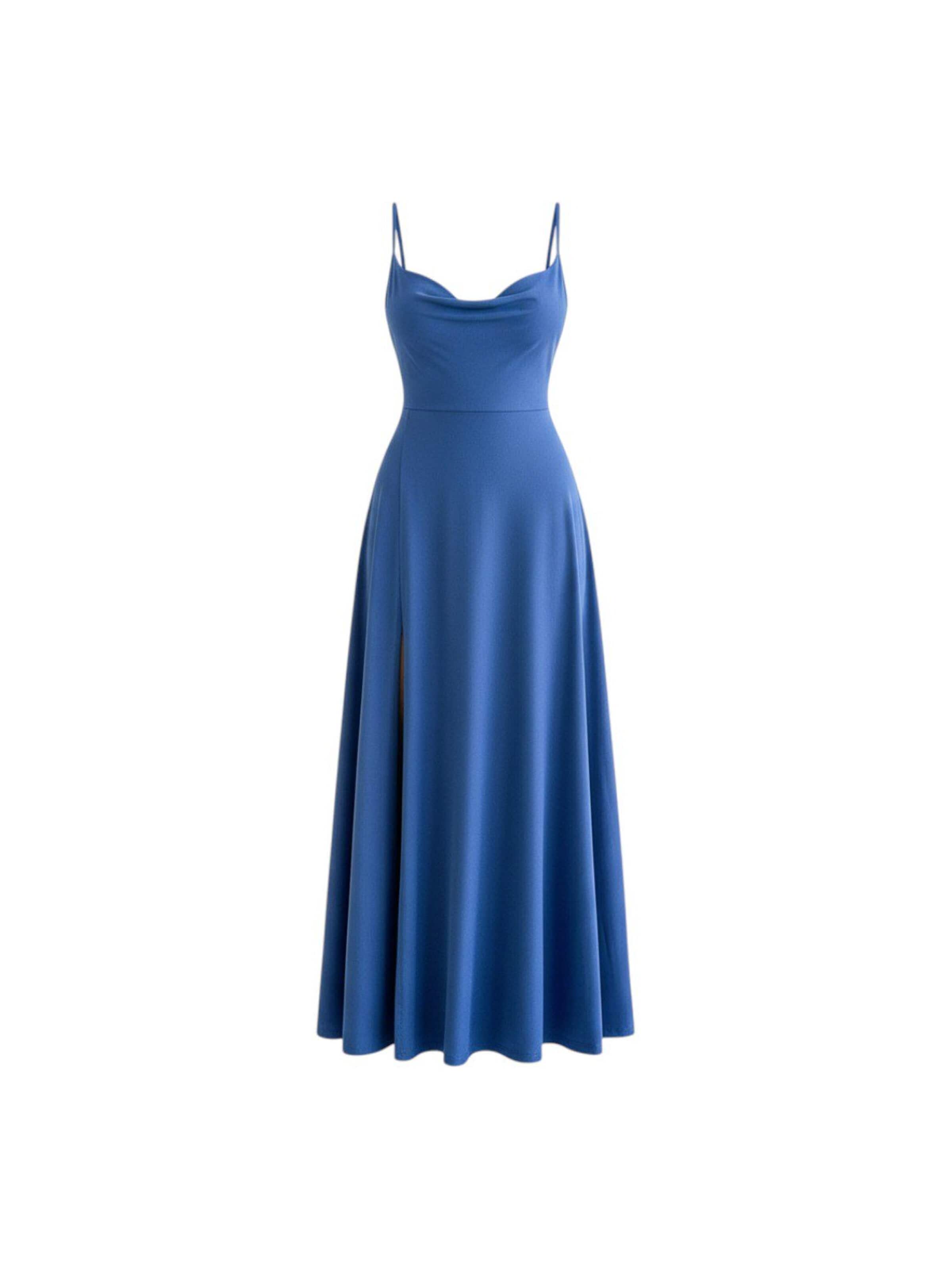 Ocoza Dress in Blue: front