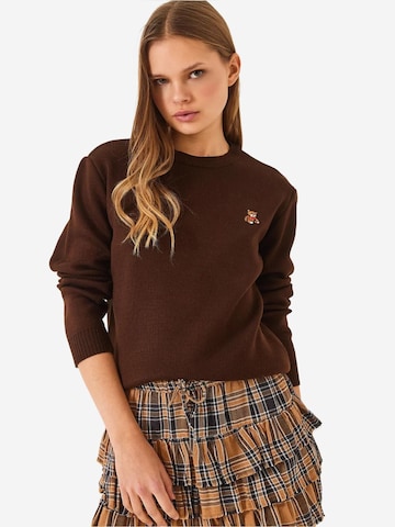 Pull-over 'Pullover' Bianco Lucci en marron : devant