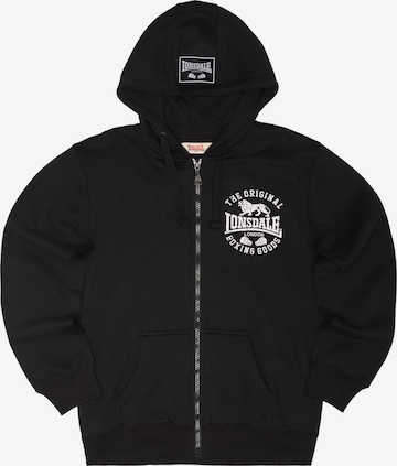 LONSDALE Collegetakki 'Seghill' värissä musta: etupuoli