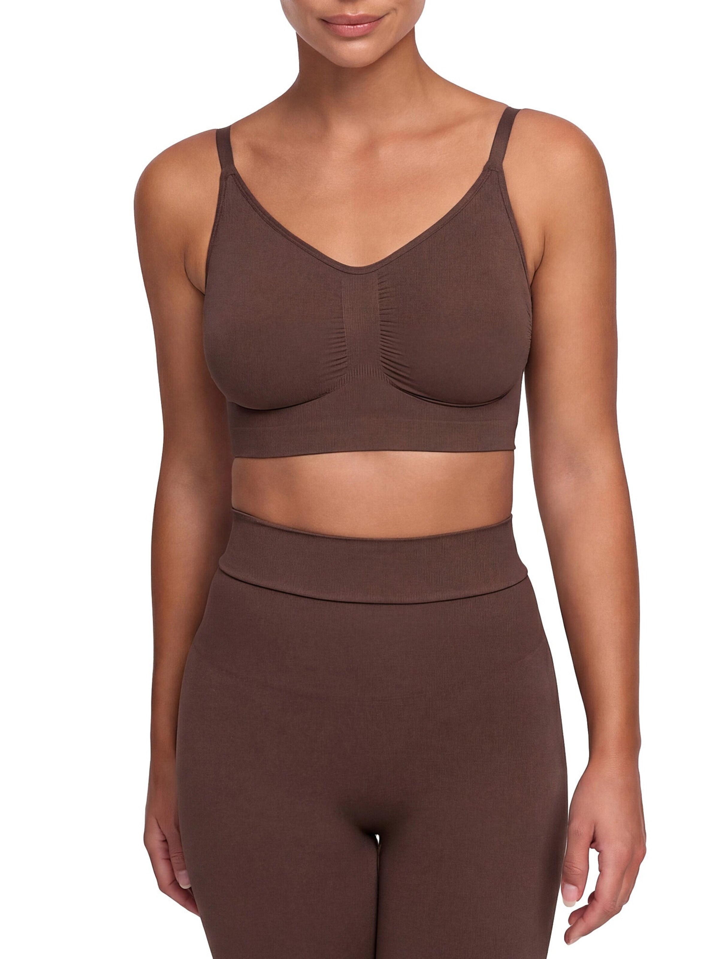 cfab by creamy fabrics Bralette Bra 'Comfort Bralette' in Brown