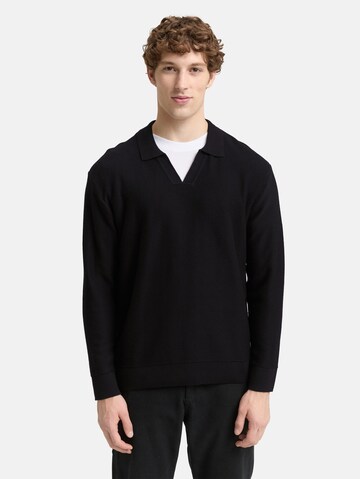 TOM TAILOR DENIM Pullover in Schwarz: Vorderseite