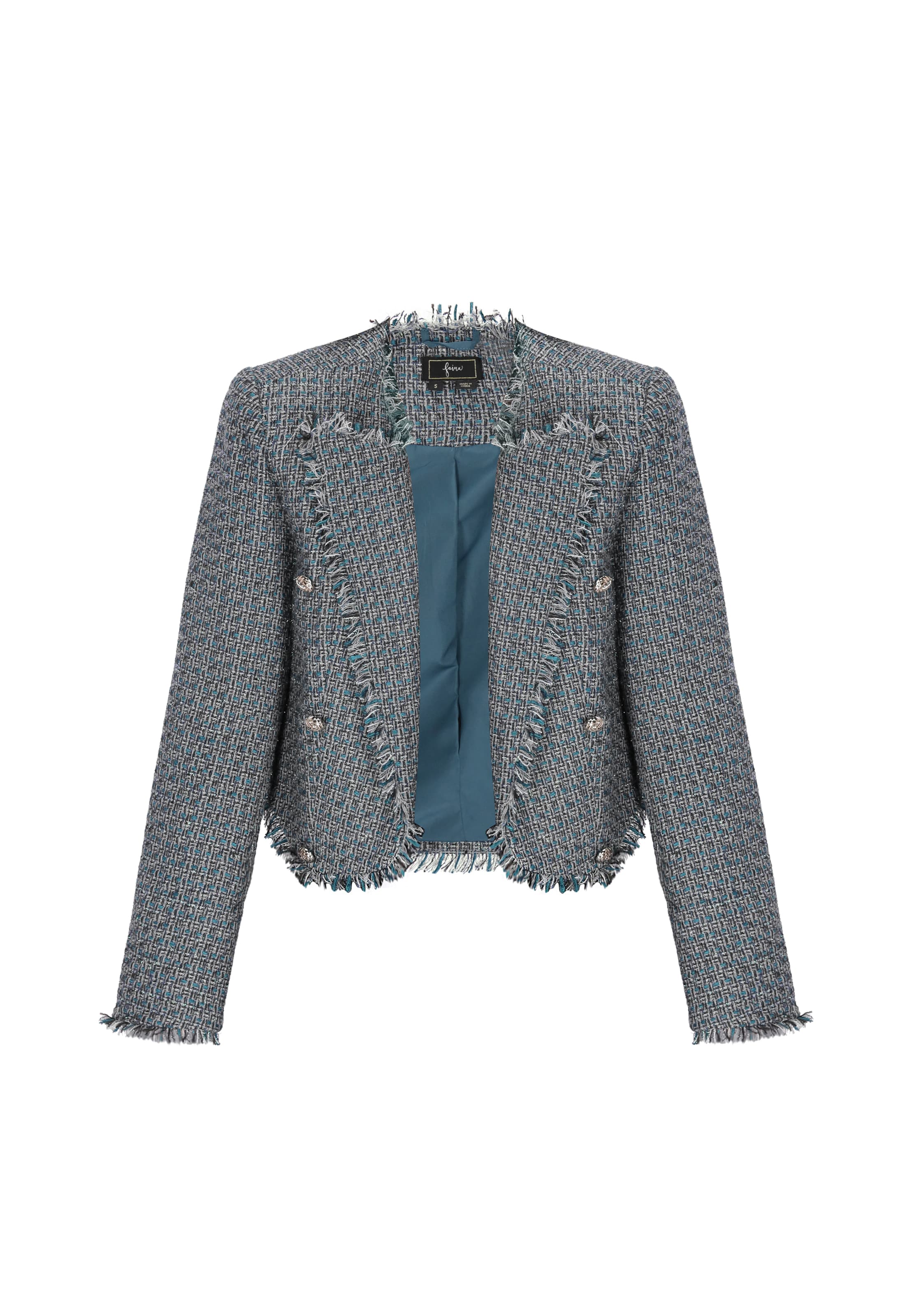 faina - Blazer en verde: frente