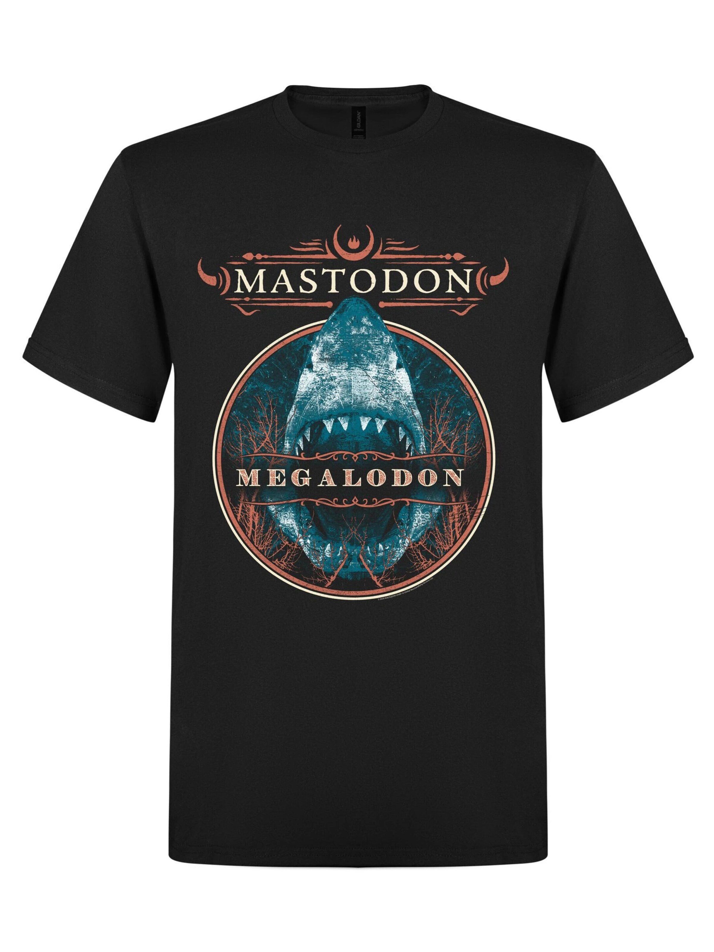 Mastodon Shirt 'Mastodon Megaldon T-Shirt' in Black: front