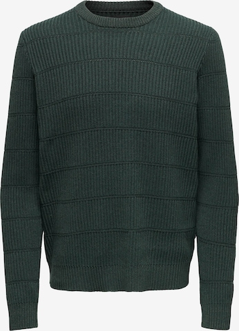 Only & Sons Sweter 'MARSHALL' w kolorze zielony: przód