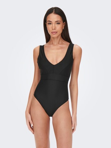 Maillot de bain ONLY en noir : devant