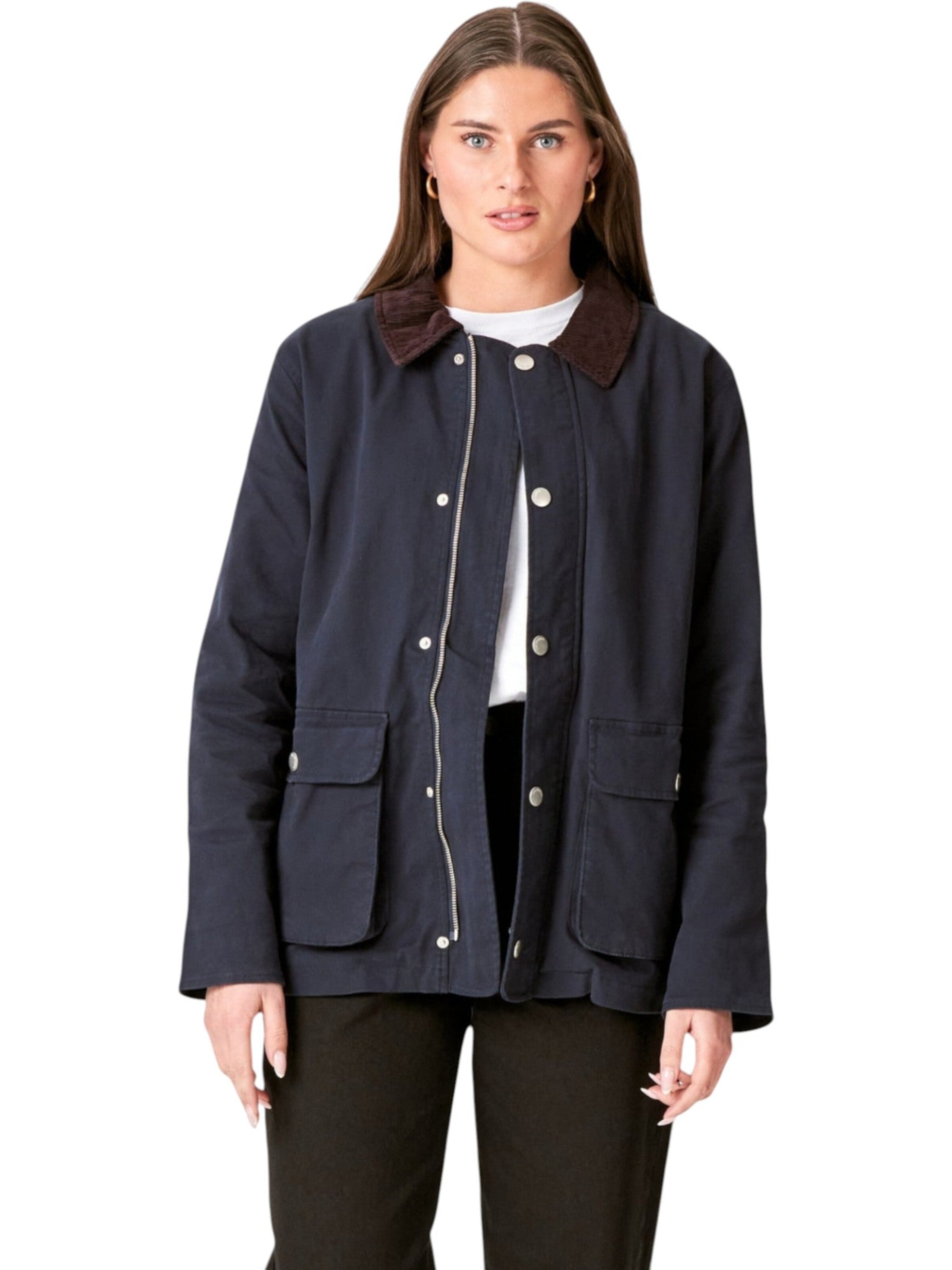 TEESHOPPEN Between-Season Jacket in Blue: front