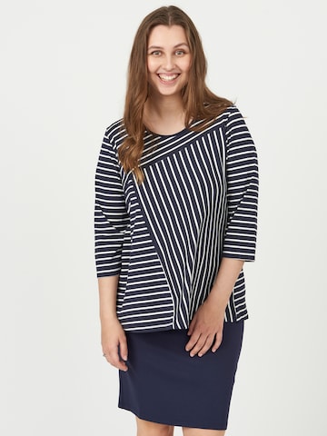 Pont Neuf Blouse 'Una' in Blue: front