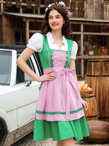 Yesfashion Dirndl w kolorze zielony