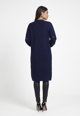 Manteau en tricot 'Festive' faina en bleu