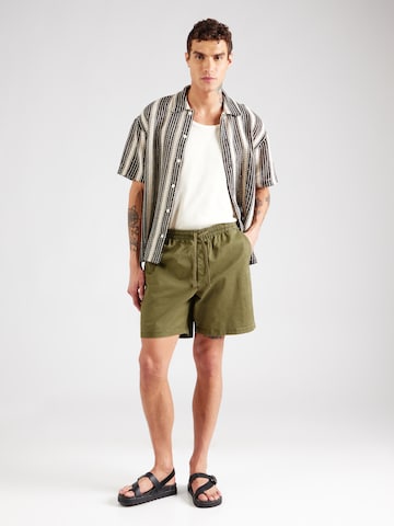 GAP - Regular Calças 'ESSENTIAL' em verde