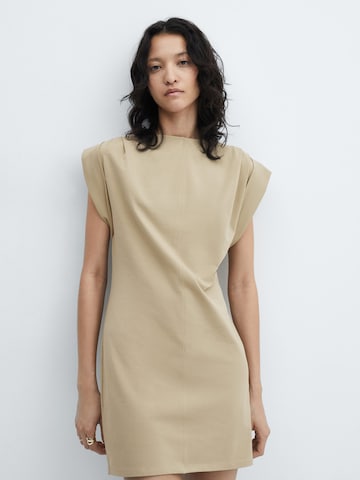 Robe 'Dates' MANGO en beige : devant