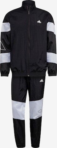 ADIDAS SPORTSWEAR Trainingspak in Zwart: voorkant