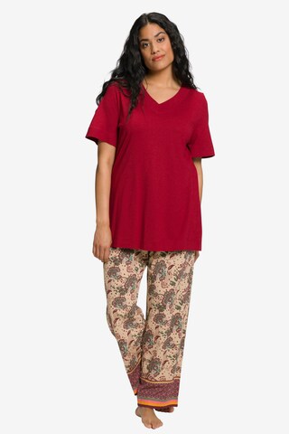 Ulla Popken Pajama in Red: front