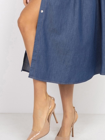 JIORO Blousejurk 'ESSENTIALS' in Blauw