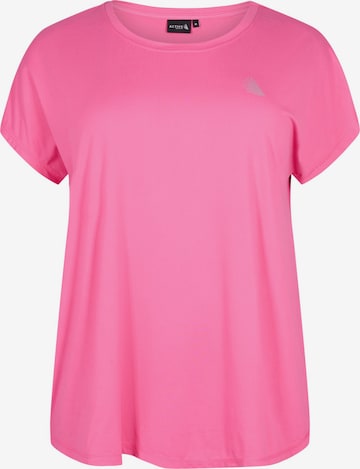 Active by Zizzi Jersey 'ABASIC' in Pink: front