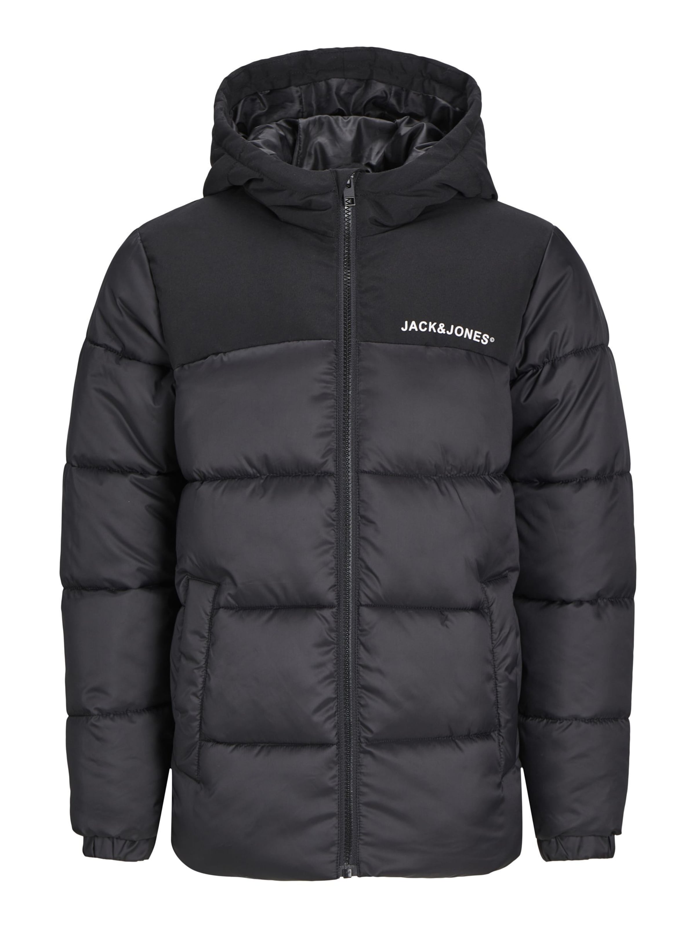 Jack & Jones Junior Vinterjakke 'JJMoon' i sort: forside