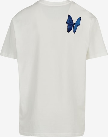 MT Upscale Μπλουζάκι 'Le Papillon' σε λευκό
