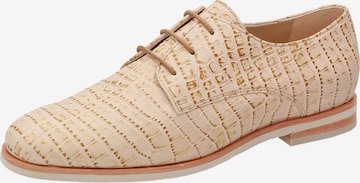 SIOUX Lace-Up Shoes in Beige: front