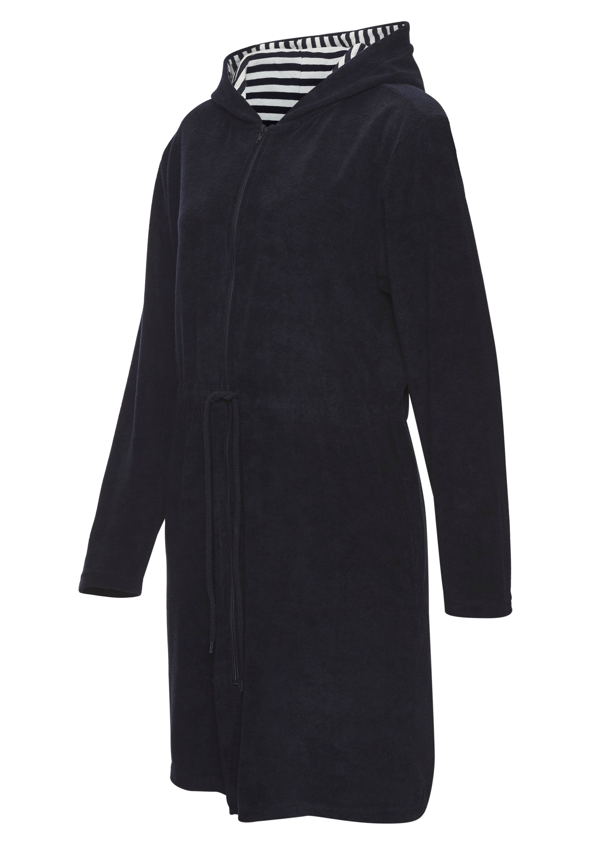 VIVANCE Short Bathrobe in Blue