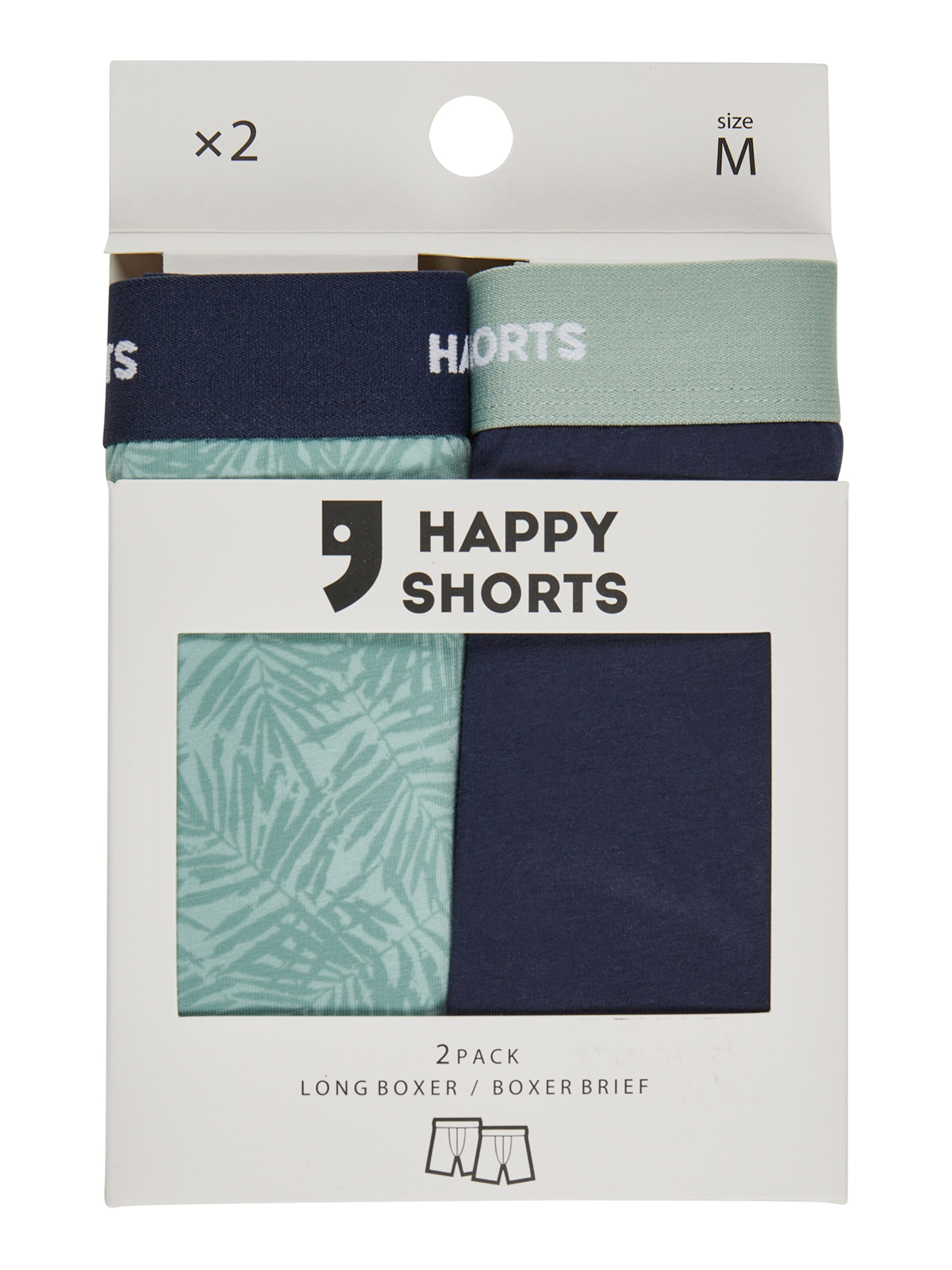 Boxers ' Jersey Boxer Briefs ' Happy Shorts en bleu