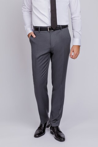 HUGO Regular Pleated Pants 'Genius' in Grey: front