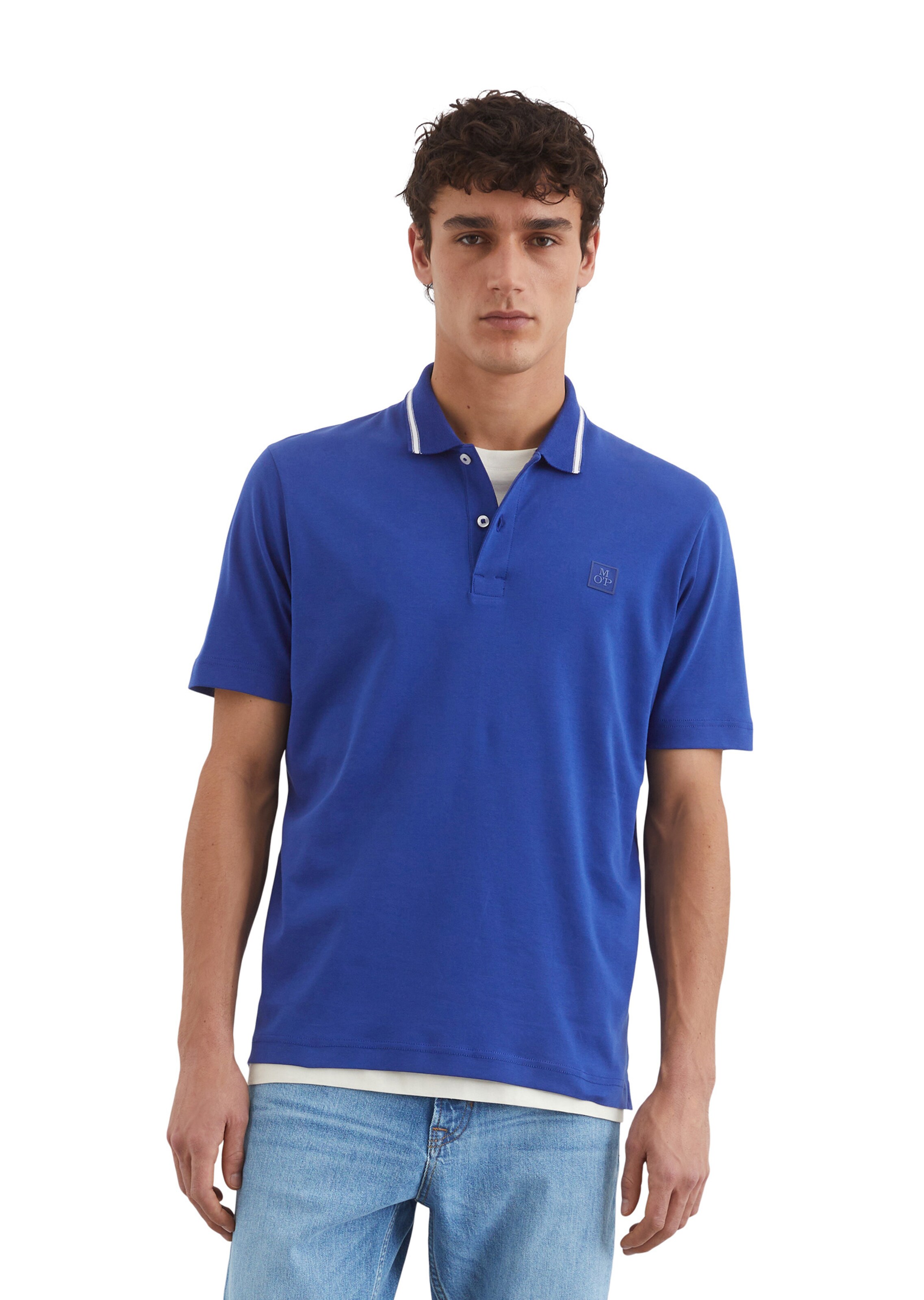 Marc O'Polo Shirt in Blauw: voorkant