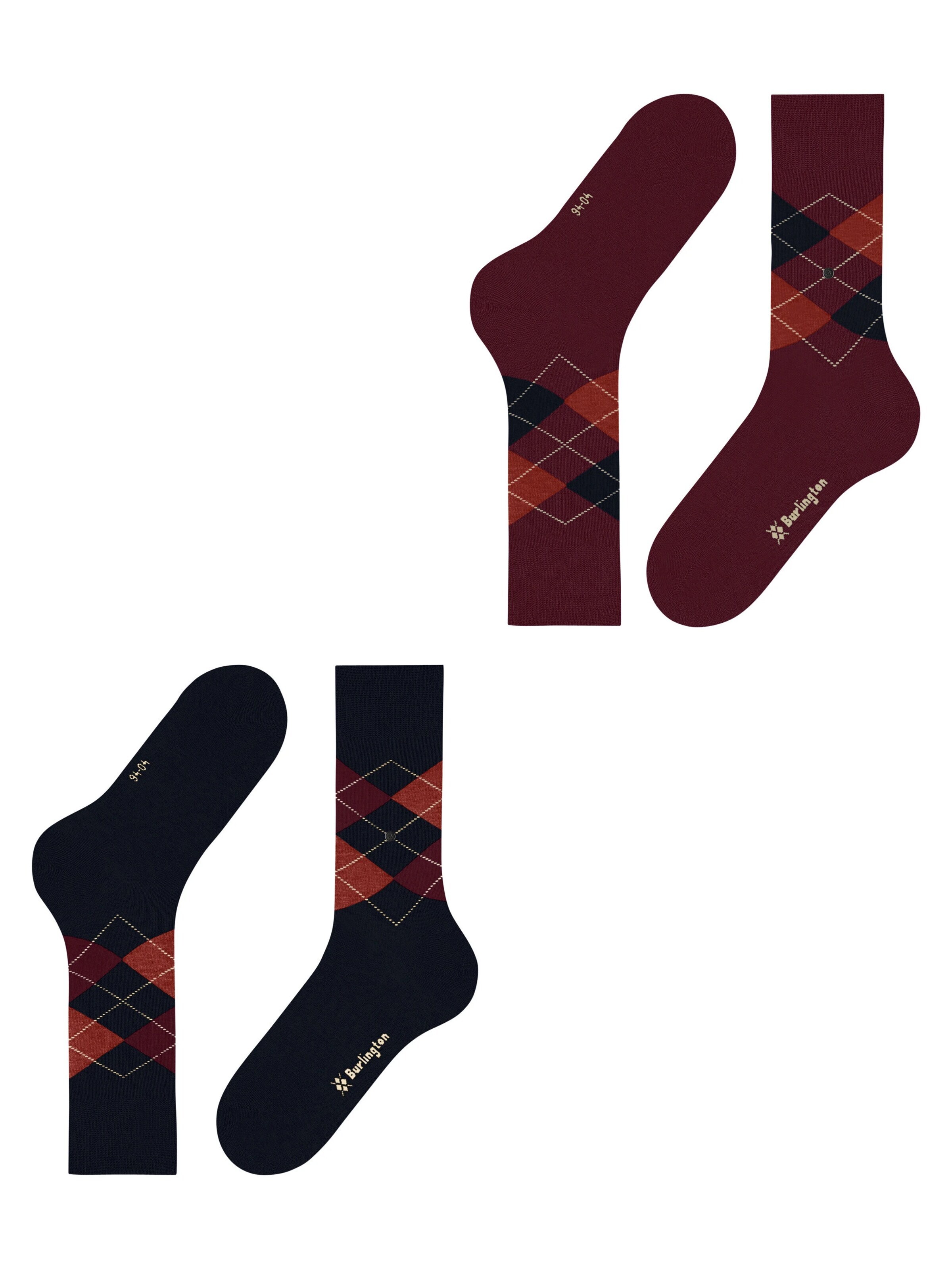 BURLINGTON Socks 'Everyday Argyle' in Blue
