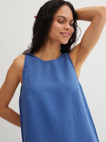 SILK & CASHMERE Dress in Blue