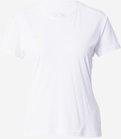 ADIDAS PERFORMANCE Functioneel shirt 'Adizero Essentials' in de kleur Lichtgroen / Wit, Productweergave