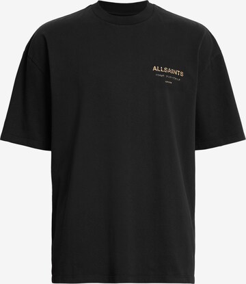 AllSaints - Camisa 'Underground' em preto: frente