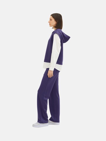 TOM TAILOR Loosefit Broek in Blauw