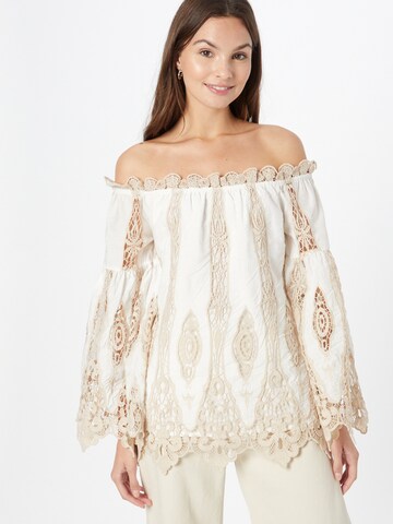 River Island Bluse 'CLARA' in Beige