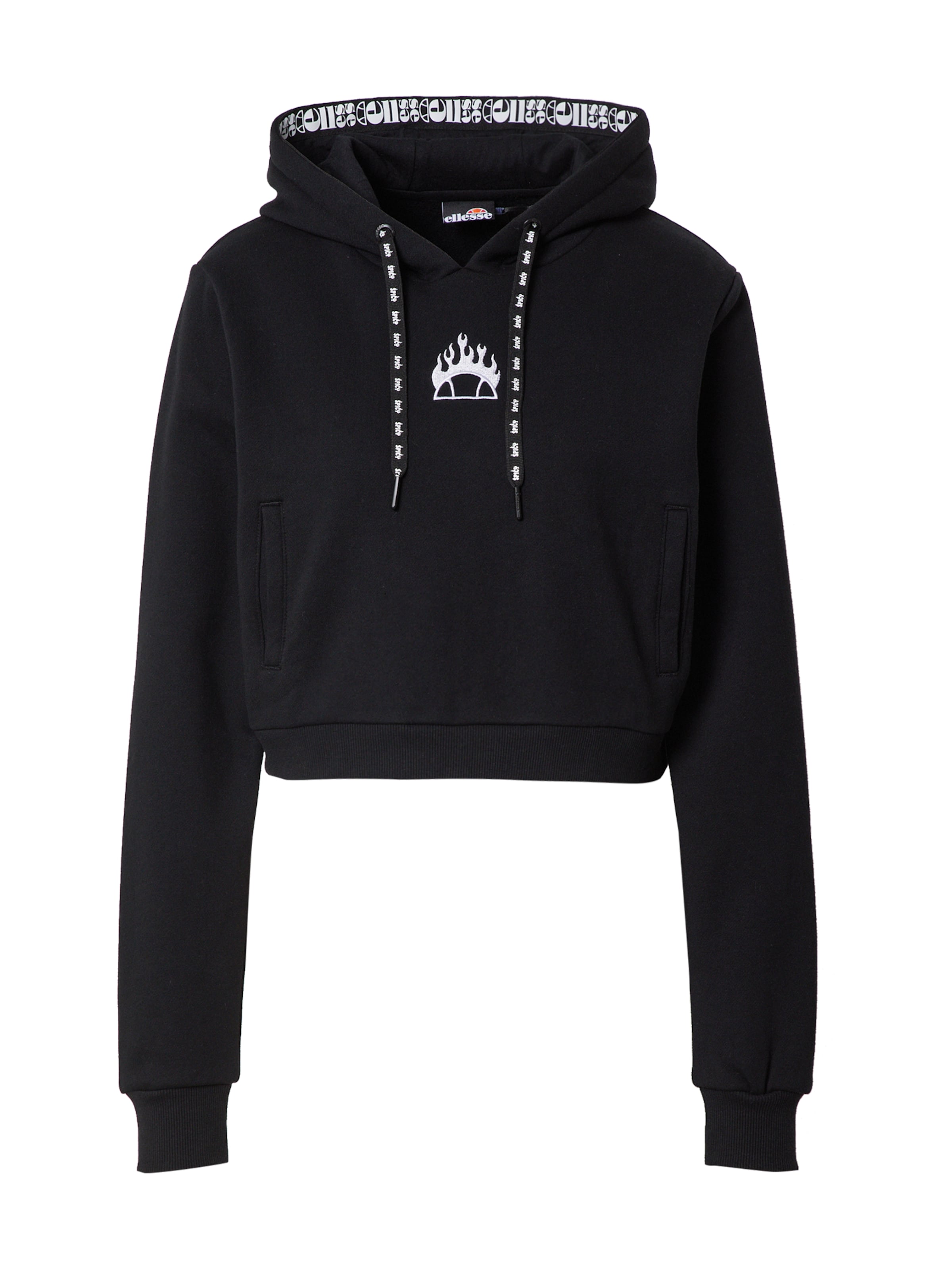 About You x Ellesse Sweatshirt 'Lucianto' i svart: framsida