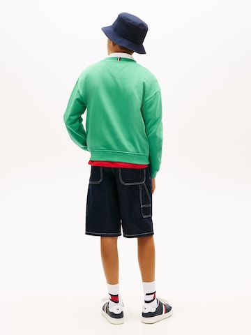 TOMMY HILFIGER Tréning póló 'VARSITY' - zöld