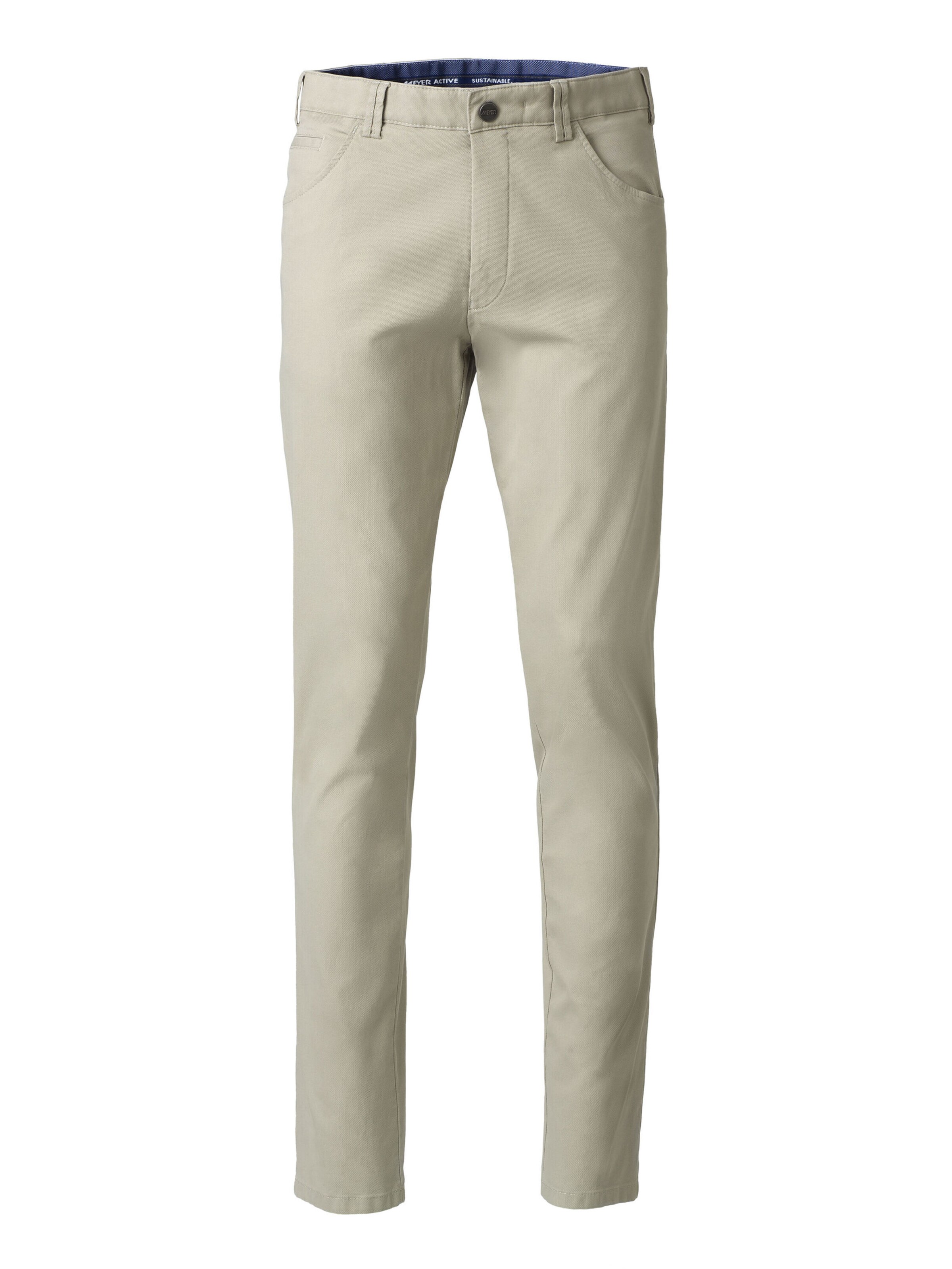 MEYER Regular Chinohose 'Dublin' in Beige: Vorderseite