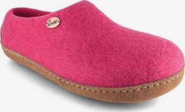 WoolFit Hausschuh in Pink: Vorderseite