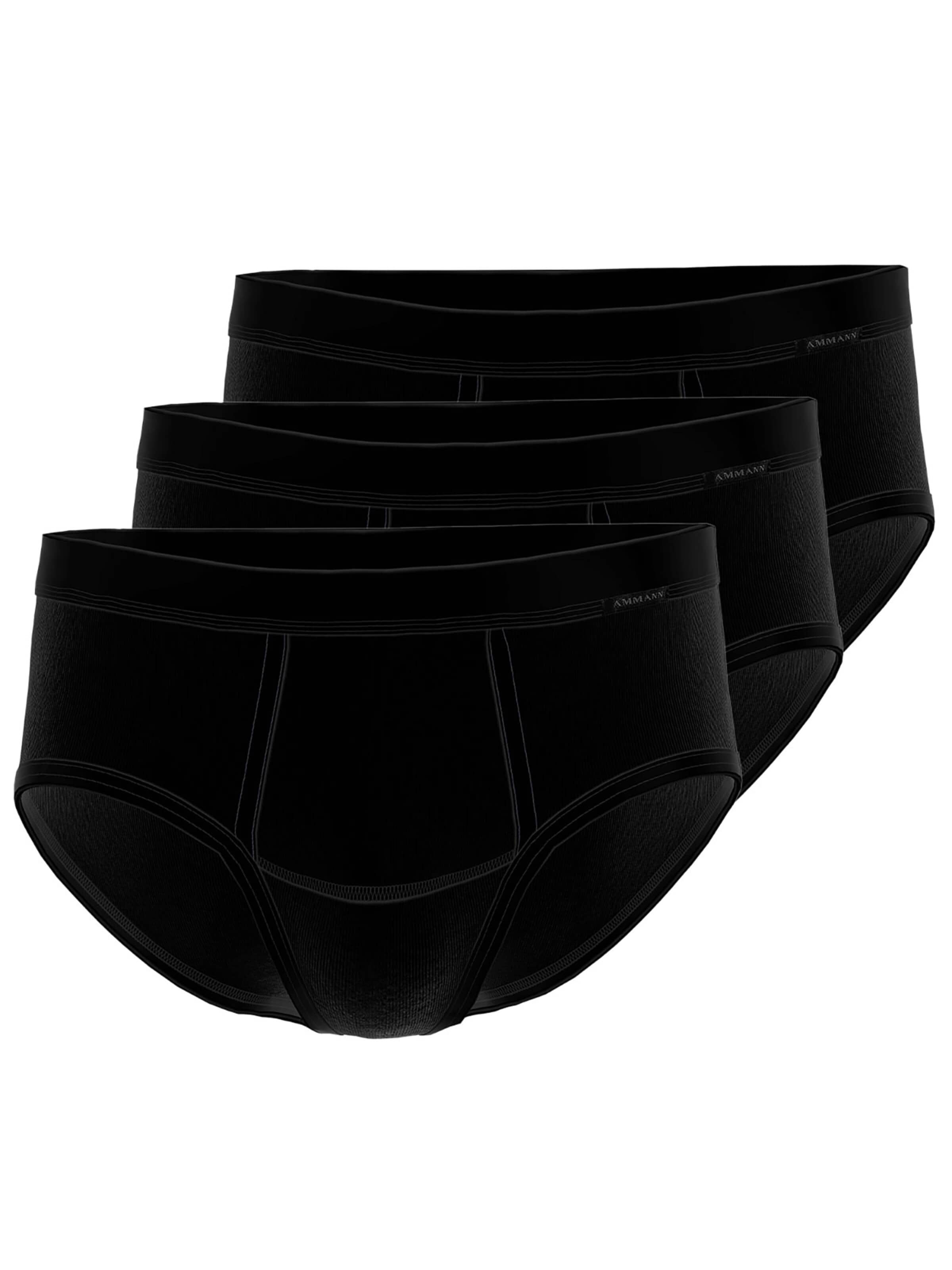 Ammann Panty 'Feinripp Premium' in Black: front