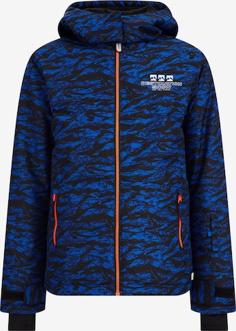 WE Fashion Outdoor jacket 'Jongens' in Blue: front