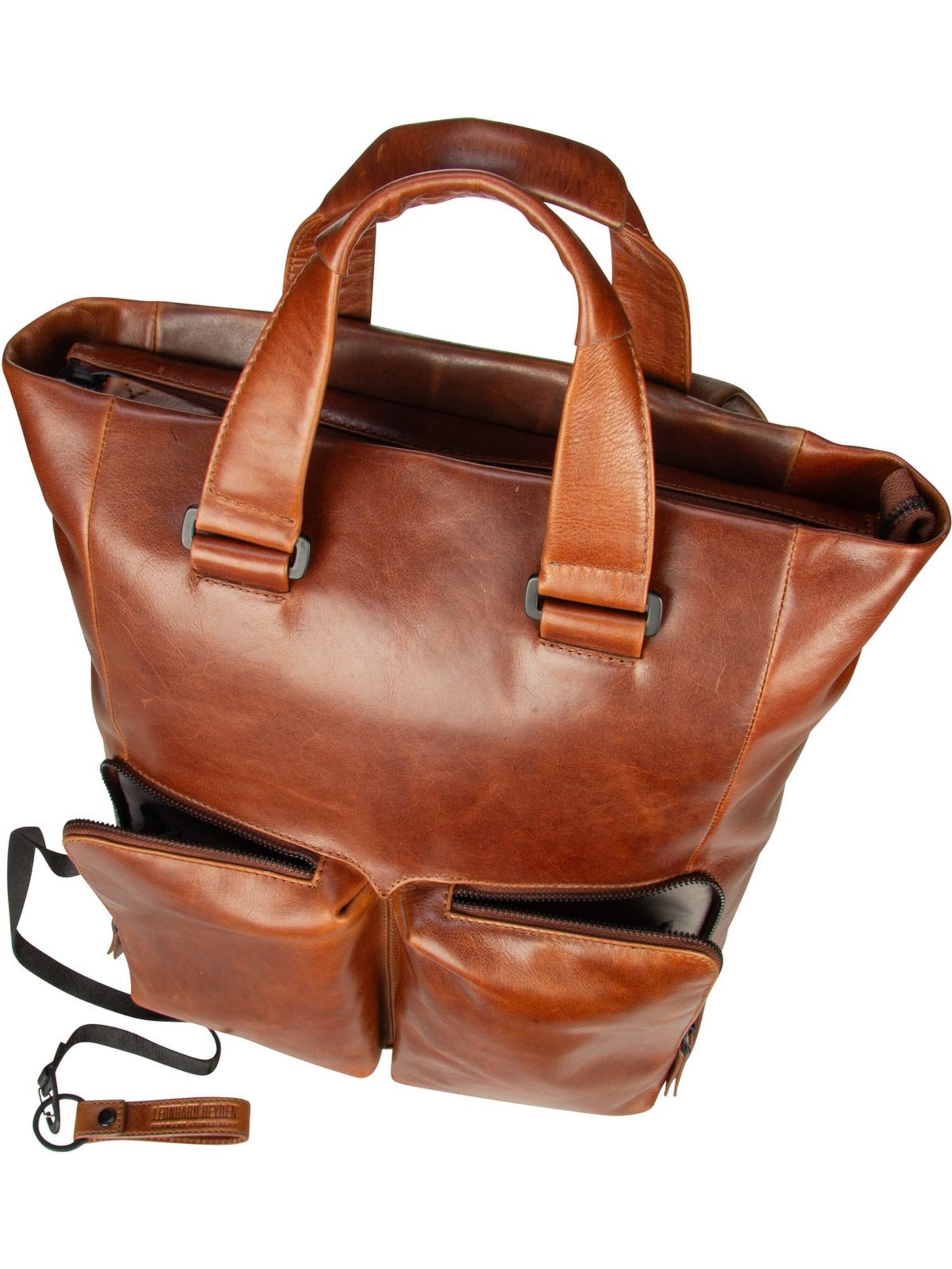 LEONHARD HEYDEN Rucksack 'Porto' in Braun