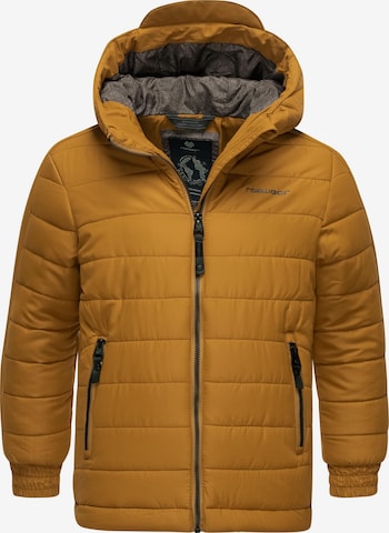 Ragwear Winter Jacket 'Coolio' in Yellow: front