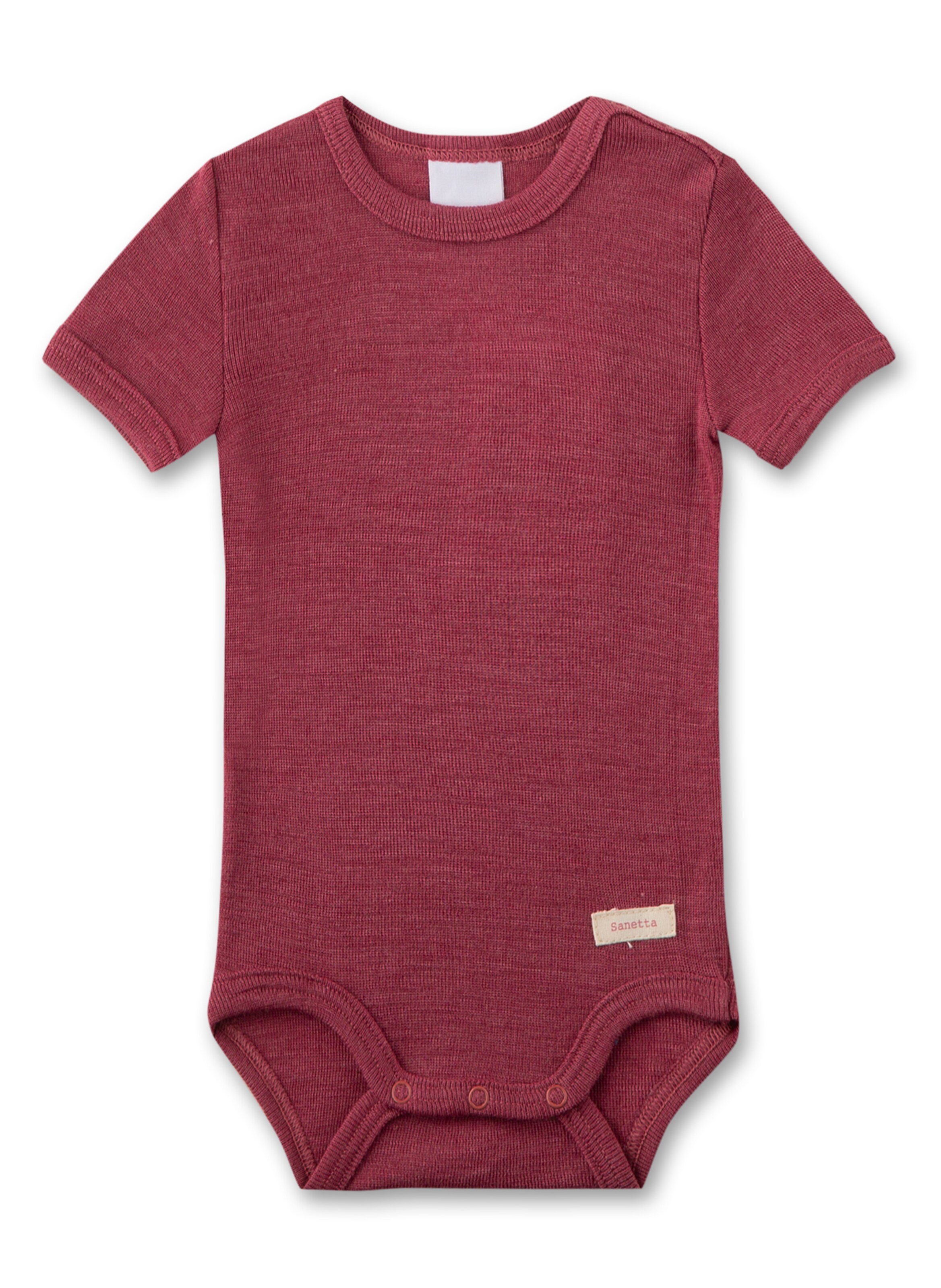 Tutina / body per bambino di Sanetta in rosa: frontale