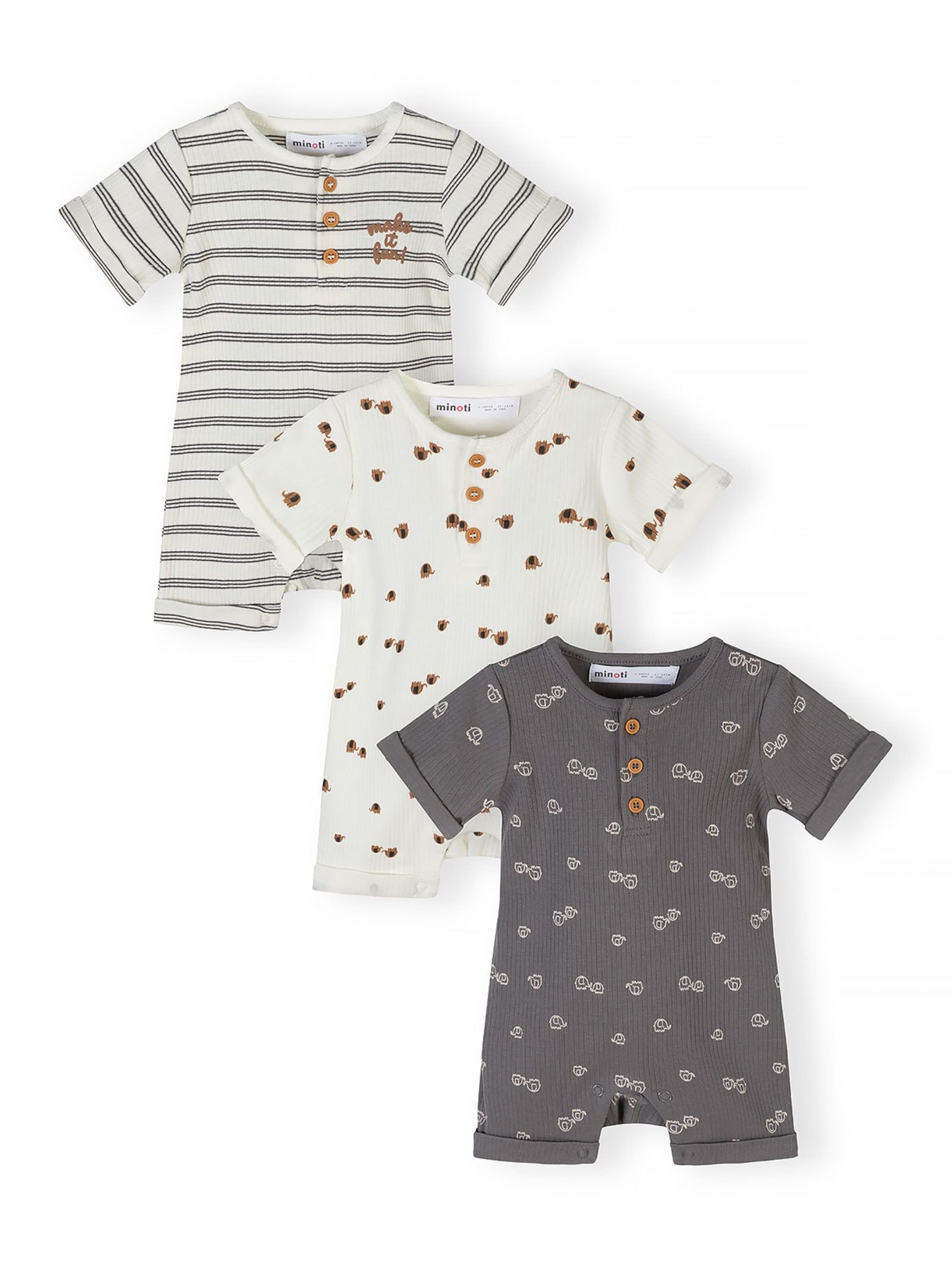 MINOTI Sparkdräkt/body i beige: framsida
