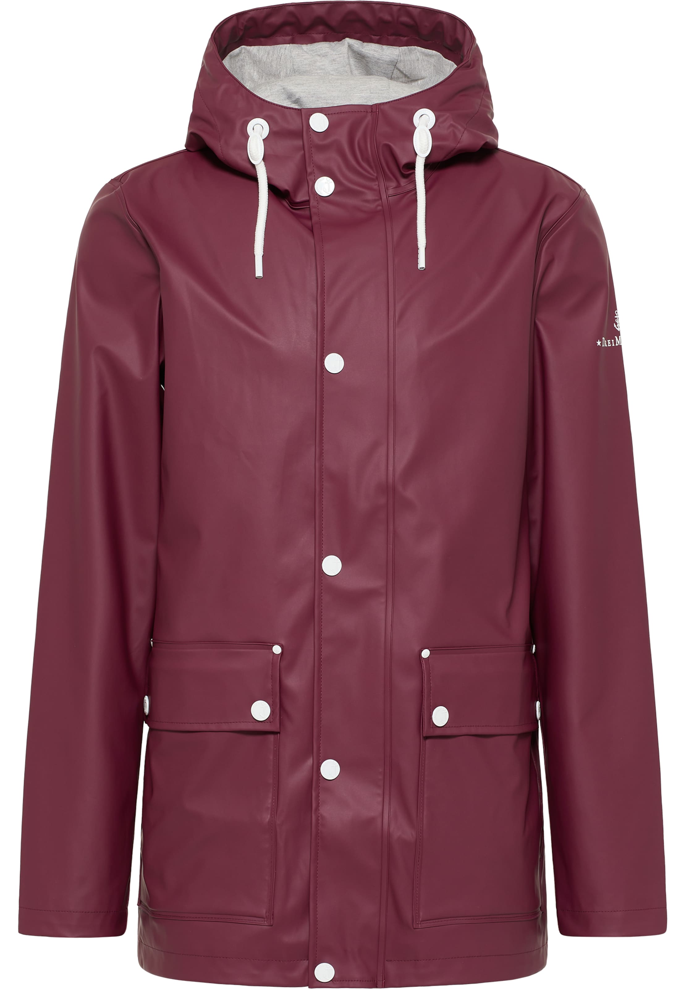 DreiMaster Maritim Λειτουργικό μπουφάν σε κόκκινο: μπροστά