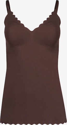 Maillot de corps 'Micro Lovers' Skiny en marron : devant