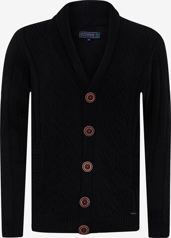 Sir Raymond Tailor Knit Cardigan 'Delhi' in Black: front