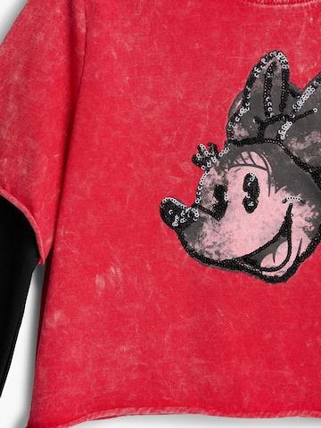 Desigual Collegepaita 'Minnie Mouse' värissä punainen
