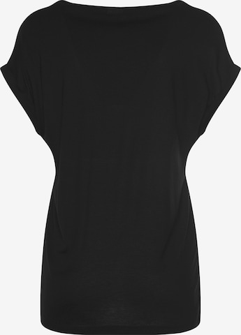 T-shirt LASCANA en noir