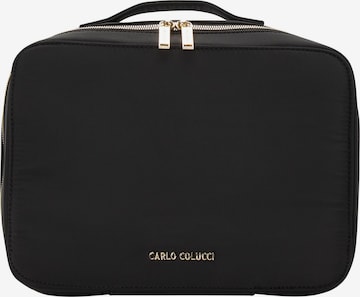 Carlo Colucci Toiletry bag ' Crazzolara ' in Black: front