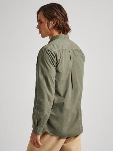 Pepe Jeans Regular fit Button Up Shirt 'Prince' in Green